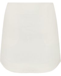 JW Anderson - Curved Poplin Mini Skirt - Lyst