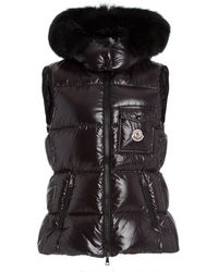Moncler Badyfur Fur-trim Puffer Jacket - Black