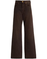 SLVRLAKE Denim - Grace Rigid High-rise Wide-leg Jeans - Lyst