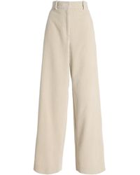 Proenza Schouler - Lidie Cotton-Corduroy Wide-Leg Pants - Lyst