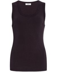 Agolde - Poppy Cotton-Blend Tank Top - Lyst
