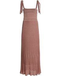 Zimmermann - Lucky Metallic-Knit Maxi Dress - Lyst