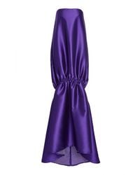 Greta Constantine - Riedel Flounce Satin Gown - Lyst