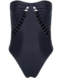 Adriana Degreas - X Sabine Getty Cutout Strapless One-Piece Swimsuit - Lyst
