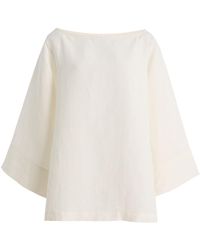 The Row - Junia Washed Linen Top - Lyst