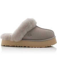 UGG - Disquette Sheepskin Platform Slippers - Lyst