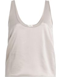 Leset - Barb Satin Tank Top - Lyst
