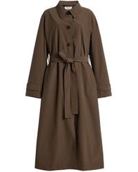 Rohe - Technical Check Belted Coat - Lyst