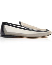 Khaite - Alessia Leather-trimmed Mesh Loafers - Lyst