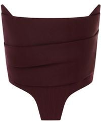 Alex Perry - Wool Corset Top - Lyst