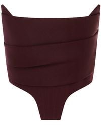 Alex Perry - Wool Corset Top - Lyst