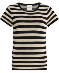 Posse - Birdie Striped Knit T-Shirt - Lyst