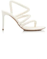 Bottega Veneta - Leaf Braided Leather Sandals - Lyst