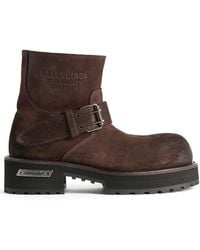 Balenciaga - Venom Suede Mini Booties - Lyst
