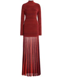 Christopher John Rogers - Knit Jersey Maxi Dress - Lyst