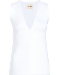 KHAITE - Heidi V-neck Top - Lyst