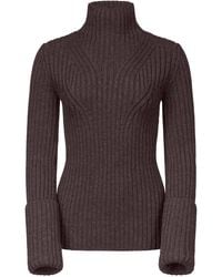 FFORME - Astrid Ribbed-Knit Wool Sweater - Lyst