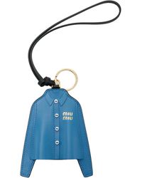 Miu Miu - Leather Shirt Keychain - Lyst