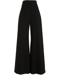 Carolina Herrera - Diane High-Rise Wool Wide-Leg Pants - Lyst