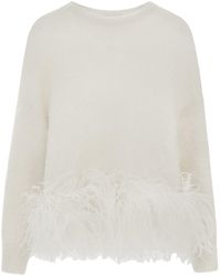16Arlington - Dovico Feathered Alpaca-Blend Sweater - Lyst