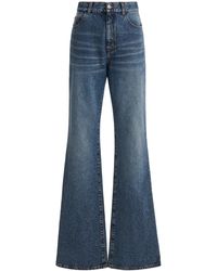 Chloé - Mid-rise Cotton-hemp Bootcut Jeans - Lyst
