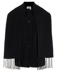 TOTEME - Embroidered Scarf Wool Jacket - Lyst