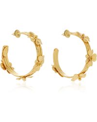 Sylvia Toledano - Lucky Love 22k Gold-plated Hoop Earrings - Lyst