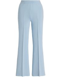 High Sport - Exclusive Kick Stretch-cotton Knit Cropped Flared Pants - Lyst