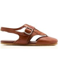 Dries Van Noten - Leather Slingback Flats - Lyst