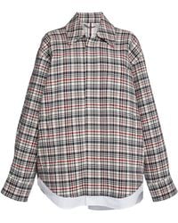 Victoria Beckham - Cocoon Oversized Cotton-Wool Shirt Jacket - Lyst