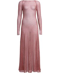 Alaïa - Knit Midi Dress - Lyst