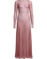 Alaïa - Knit Midi Dress - Lyst