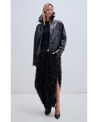 DARKPARK - Mabel Leather Double-Collar Bomber Jacket - Lyst