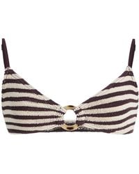 Bondeye - Ring Lissio Striped Bikini Top - Lyst