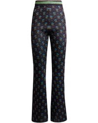Etro - Printed Knit Flared Pants - Lyst