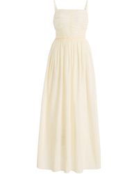 Moré Noir - Claire Cotton-Silk Voile Dress - Lyst