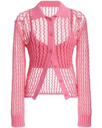Jonathan Simkhai - Exclusive Luza Crocheted Cotton-blend Cardigan - Lyst