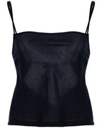 Leset - Daniel Open-Back Square-Neck Tank Top - Lyst