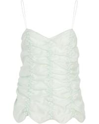 KHAITE - Inara Layered Silk Top - Lyst