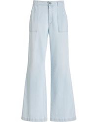 Closed - Aria Stretch-cotton Pants - Lyst