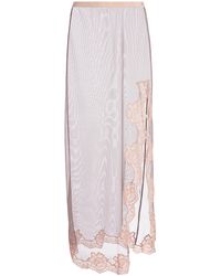 Valentino Garavani - Lace-Trimmed Tulle Maxi Skirt - Lyst
