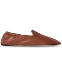 The Row - Casa Leather Slippers - Lyst