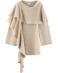 ARAKII - Exclusive Ruffled Scarf Wool-Blend Mini Dress - Lyst