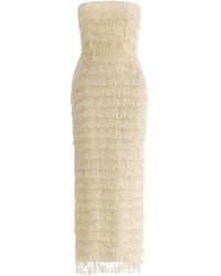 Maticevski - Marigold Fringed Midi Dress - Lyst