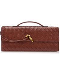 Bottega Veneta - Andiamo Intrecciato Leather E/W Clutch - Lyst