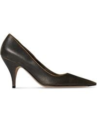 The Row - Liisa Three Leather Pumps - Lyst