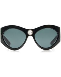 Saint Laurent - Round-Frame Acetate Sunglasses - Lyst