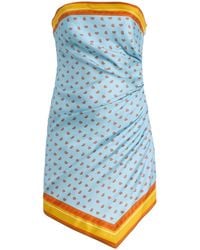 Christopher Esber - Exclusive La Isla Bandana-Print Silk-Twill Scarf Mini Dress - Lyst