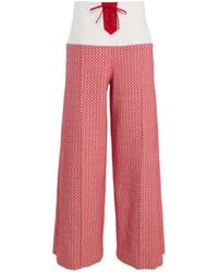 Rosie Assoulin - Front & Center Jacquard Pants - Lyst