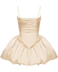 BALYKINA - Saris Satin Convertible Mini Dress - Lyst